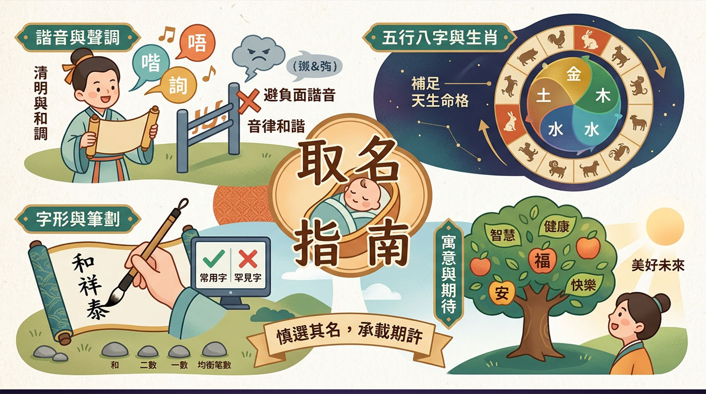 嬰兒取名注意事項與重點彙整
