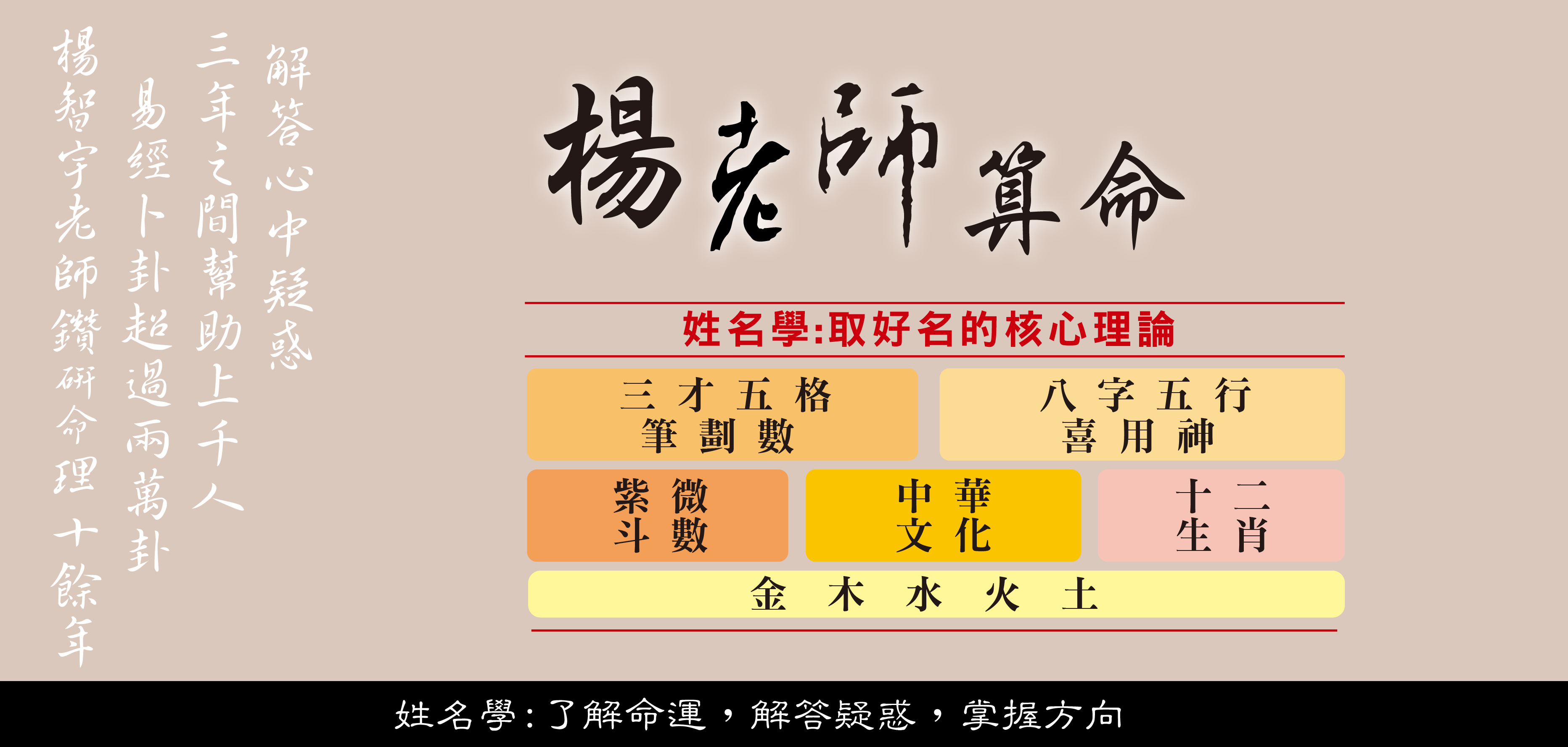 楊智宇老師算命